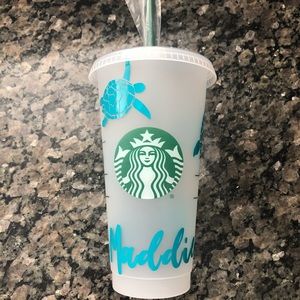 Personalized Sea turtle Starbucks tumbler